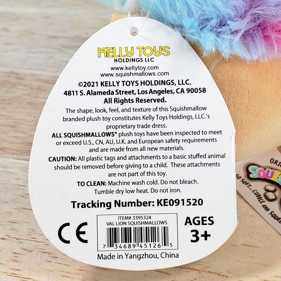 Squishmallow Leonard the Lion 5" UltraSoft Valentine's Day Holiday Plush Toy NWT - Picture 12 of 12